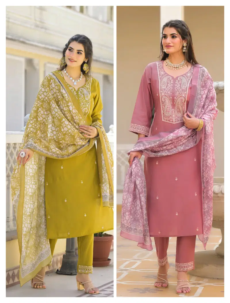 Zayna 4030 By Afsana Roman Embroidery Readymade Suits Orders In India